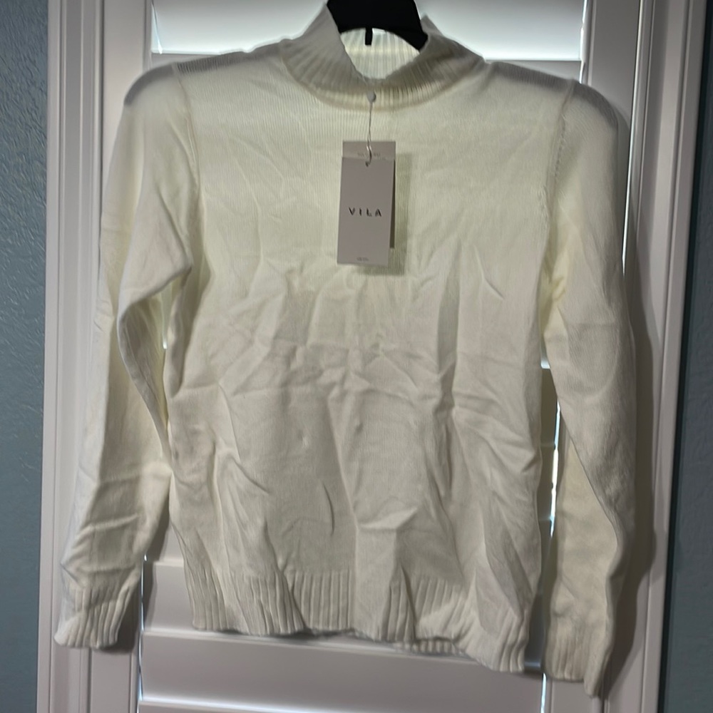 Vila Milano Mock Neck Sweater